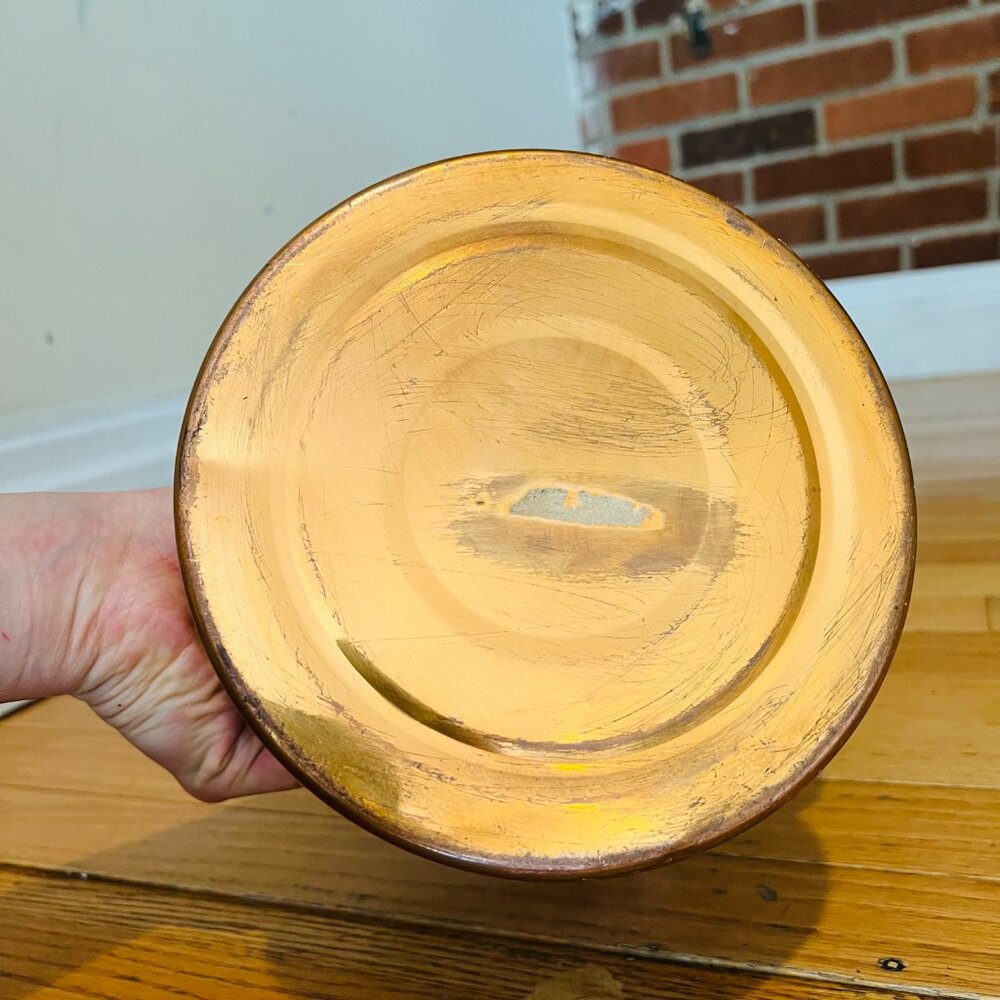 Vintage Copper Teapot w Delft Blue & White Handle & Knob - Picture 9 of 15